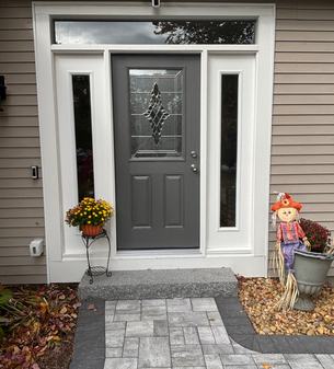 Door trim and finish repair detail