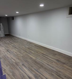 Basement remodel with cleaner usable living space